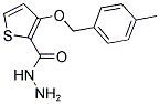 3-[(4-METHYLBENZYL)OXY]-2-THIOPHENECARBOHYDRAZIDE CAS#: 343375-82-6