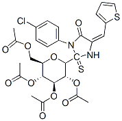 3-(4-chlorophenyl)-5-(2-thienylmethylene)-2-(2,3,4,6-tetra-O-acetylglucopyranosyl)-2-thiohydantoin CAS#: 151731-18-9