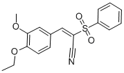 3-(4-ethoxy-3-methoxyphenyl)-2-(phenylsulfonyl)acrylonitrile CAS#: 374096-60-3