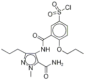 3-[[[5-(AMinocarbonyl)-1-Methyl-3-propyl-1H-pyrazol-4-yl]aMino]carbonyl]-4-propoxy-benzenesulfonyl Chloride CAS#: 374776-34-8