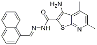 3-AMino-4,6-diMethyl-thieno[2,3-b]pyridine-2-carboxylic acid naphthalen-1-yl-Methylene hydrazide CAS#: 353287-09-9