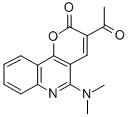 3-Acetyl-5-(dimethylamino)-2H-pyrano(3,2-c)quinolin-2-one CAS#: 172753-39-8