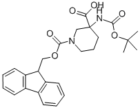 3-BOC-AMINO-1-FMOC-PIPERIDINE-3-CARBOXYLIC ACID CAS#: 368866-19-7