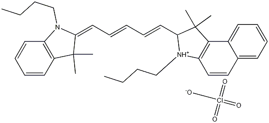 3-Butyl-2-[5-(1-butyl-3,3-dimethylindol-2(3H)-ylidene)pentane-1,3-dienyl]-1,1-dimethyl-1H-benzo[e]indolinium perchlorate CAS#: 173894-27-4
