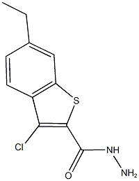 3-CHLORO-6-ETHYL-1-BENZOTHIOPHENE-2-CARBOHYDRAZIDE CAS#: 351000-82-3