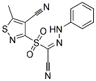 3-[(CYANO-2-PHENYLCARBOHYDRAZONOYL)SULFONYL]-5-METHYL-4-ISOTHIAZOLECARBONITRILE CAS#: 337928-19-5
