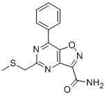 3-Carbamido-5-(methylthiomethyl)-7-phenylisoxazolo(4,5-d)pyrimidine CAS#: 165611-02-9