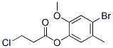 3-Chloropropionic acid 4-bromo-2-methoxy-5-methylphenyl ester CAS#: 41194-86-9