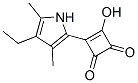 3-Cyclobutene-1,2-dione, 3-(4-ethyl-3,5-dimethyl-1H-pyrrol-2-yl)-4-hydroxy- (9CI) CAS#: 357657-16-0
