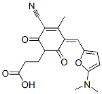 3-Cyclohexene-1-propanoic  acid,  3-cyano-5-[[5-(dimethylamino)-2-furanyl]methylene]-4-methyl-2,6-dioxo- CAS#: 173954-62-6