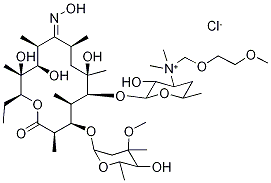 3'-De(diMethylaMino)-3'-[[(2-Methoxyethoxy)Methyl]diMethylaMMonio]erythroMycin 9-OxiMe Chloride CAS#: 151750-47-9