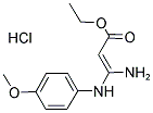 3-ETHOXY-1-(4-METHOXYANILINO)-3-OXO-1-PROPEN-1-AMINIUM CHLORIDE CAS#: 318469-17-9