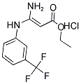 3-ETHOXY-3-OXO-1-[3-(TRIFLUOROMETHYL)ANILINO]-1-PROPEN-1-AMINIUM CHLORIDE CAS#: 318469-16-8