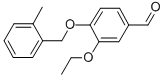3-ETHOXY-4-[(2-METHYLBENZYL)OXY]BENZALDEHYDE CAS#: 381680-28-0