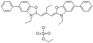 3-ETHYL-2-(2-[(3-ETHYL-5-PHENYL-2(3H)-BENZOXAZOLINYLIDENE) METHYL]-1-BUTENYL )-5-PHENYL BENZOXAZOLIUM ETHYL SULFATE CAS#: 41503-61-1