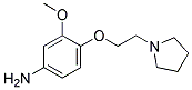 3-METHOXY-4-(2-PYRROLIDIN-1-YL-ETHOXY)-PHENYLAMINE CAS#: 394248-90-9