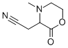 3-Morpholineacetonitrile,4-methyl-2-oxo-(9CI) CAS#: 159050-64-3