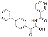 3-Pyridinecarboxamide, N-(2-(1,1'-biphenyl)-4-yl-1-hydroxy-2-oxoethyl)- CAS#: 42069-29-4