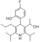 3-Pyridinemethanol, 4-(4-fluoro-2-hydroxyphenyl)-a-methyl-2,6-bis(1-methylethyl)-5-propyl- CAS#: 334992-01-7