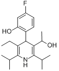 3-Pyridinemethanol, 5-ethyl-4-(4-fluoro-2-hydroxyphenyl)-a-methyl-2,6-bis(1-methylethyl)- CAS#: 334992-03-9