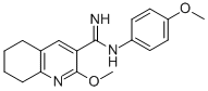 3-Quinolinecarboximidamide, 5,6,7,8-tetrahydro-2-methoxy-N-(4-methoxyp henyl)- CAS#: 171011-13-5