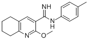 3-Quinolinecarboximidamide, 5,6,7,8-tetrahydro-2-methoxy-N-(4-methylph enyl)- CAS#: 171011-12-4