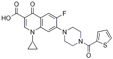 3-Quinolinecarboxylic acid, 1-cyclopropyl-6-fluoro-1,4-dihydro-4-oxo-7-[4-(2-thienylcarbonyl)-1-piperazinyl]- CAS#: 153083-88-6