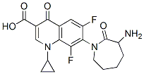 3-Quinolinecarboxylic acid, 7-(3-aminohexahydro-2-oxo-1H-azepin-1-yl)- 1-cyclopropyl-6,8-difluoro-1,4-dihydro-4-oxo- CAS#: 151895-29-3