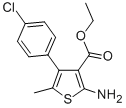 3-THIOPHENECARBOXYLIC ACID, 2-AMINO-4-(4-CHLOROPHENYL)-5-METHYL-, ETHYL ESTER CAS#: 350989-77-4