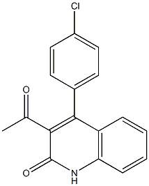 3-acetyl-4-(4-chlorophenyl)quinolin-2(1H)-one CAS#: 313398-25-3
