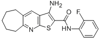 3-amino-N-(2-fluorophenyl)-6,7,8,9-tetrahydro-5H-cyclohepta[b]thieno[3,2-e]pyridine-2-carboxamide CAS#: 354119-25-8