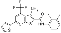 3-amino-N-(2,3-dimethylphenyl)-6-(2-thienyl)-4-(trifluoromethyl)thieno[2,3-b]pyridine-2-carboxamide CAS#: 354793-23-0