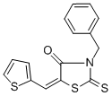 3-benzyl-5-(2-thienylmethylene)-2-thioxo-1,3-thiazolidin-4-one CAS#: 324565-30-2