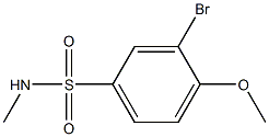 3-broMo-4-Methoxy-N-MethylbenzenesulfonaMide CAS#: 358665-54-0