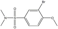 3-broMo-4-Methoxy-N,N-diMethylbenzenesulfonaMide CAS#: 358665-70-0