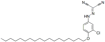 [[3-chloro-4-(octadecyloxy)phenyl]hydrazono]malononitrile CAS#: 41319-88-4