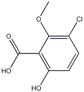 3-chloro-6-hydroxy-2-methoxybenzoic acid CAS#: 146984-79-4
