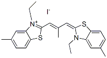 3-ethyl-2-[3-(3-ethyl-5-methyl-3H-benzothiazol-2-ylidene)-2-methylprop-1-enyl]-5-methylbenzothiazolium iodide CAS#: 42165-79-7
