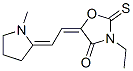 3-ethyl-5-[(1-methyl-2-pyrrolidinylidene)ethylidene]-2-thioxooxazolidin-4-one CAS#: 41504-26-1
