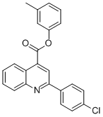3-methylphenyl 2-(4-chlorophenyl)-4-quinolinecarboxylate CAS#: 355433-64-6