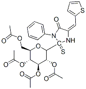 3-phenyl-5-(2-thienylmethylene)-2-(2,3,4,6-tetra-O-acetylglucopyranosyl)-2-thiohydantoin CAS#: 151731-16-7