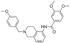 3,4-Dimethoxy-N-[1,2,3,4-tetrahydro-2-(p-methoxybenzyl)isoquinolin-5-yl]benzamide CAS#: 41957-48-6
