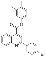 3,4-dimethylphenyl 2-(4-bromophenyl)-4-quinolinecarboxylate CAS#: 355433-77-1