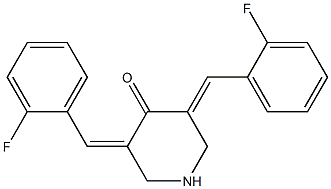 3,5-Bis[(2-fluorophenyl)Methylene]-4-piperidinone CAS#: 342808-40-6