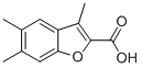 3,5,6-TRIMETHYL-1-BENZOFURAN-2-CARBOXYLIC ACID CAS#: 40763-04-0