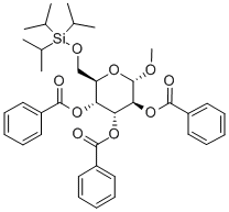 Methyl-6-O-(triisopropylsilyl)-2,3,4-tri-O-benzoyl-α-D-glucopyranoside CAS#: 356060-80-5