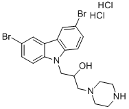3,6-DIBROMO-ALPHA-(1-PIPERAZINYLMETHYL)-9H-CARBAZOLE-9-ETHANOL DIHYDROCHLORIDE CAS#: 335165-68-9