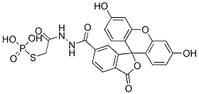 3',6'-dihydroxy-3-oxo-spiro(isobenzofuran-1(3H),9'-9H-xanthene)-6-carboxylic acid 2-((phosphonothio)acetyl)hydrazide CAS#: 151890-75-4