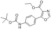 ETHYL 5-[(4N-BOC-AMINO)PHENYL]-1,3-OXAZOLE-4-CARBOXYLATE CAS#: 391248-22-9