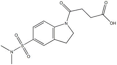 4-{5-[(DIMETHYLAMINO)SULFONYL]-2,3-DIHYDRO-1H-INDOL-1-YL}-4-OXOBUTANOICACID CAS#: 393795-65-8